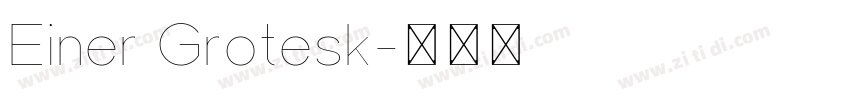 Einer Grotesk字体转换 Einer Grotesk字体转换